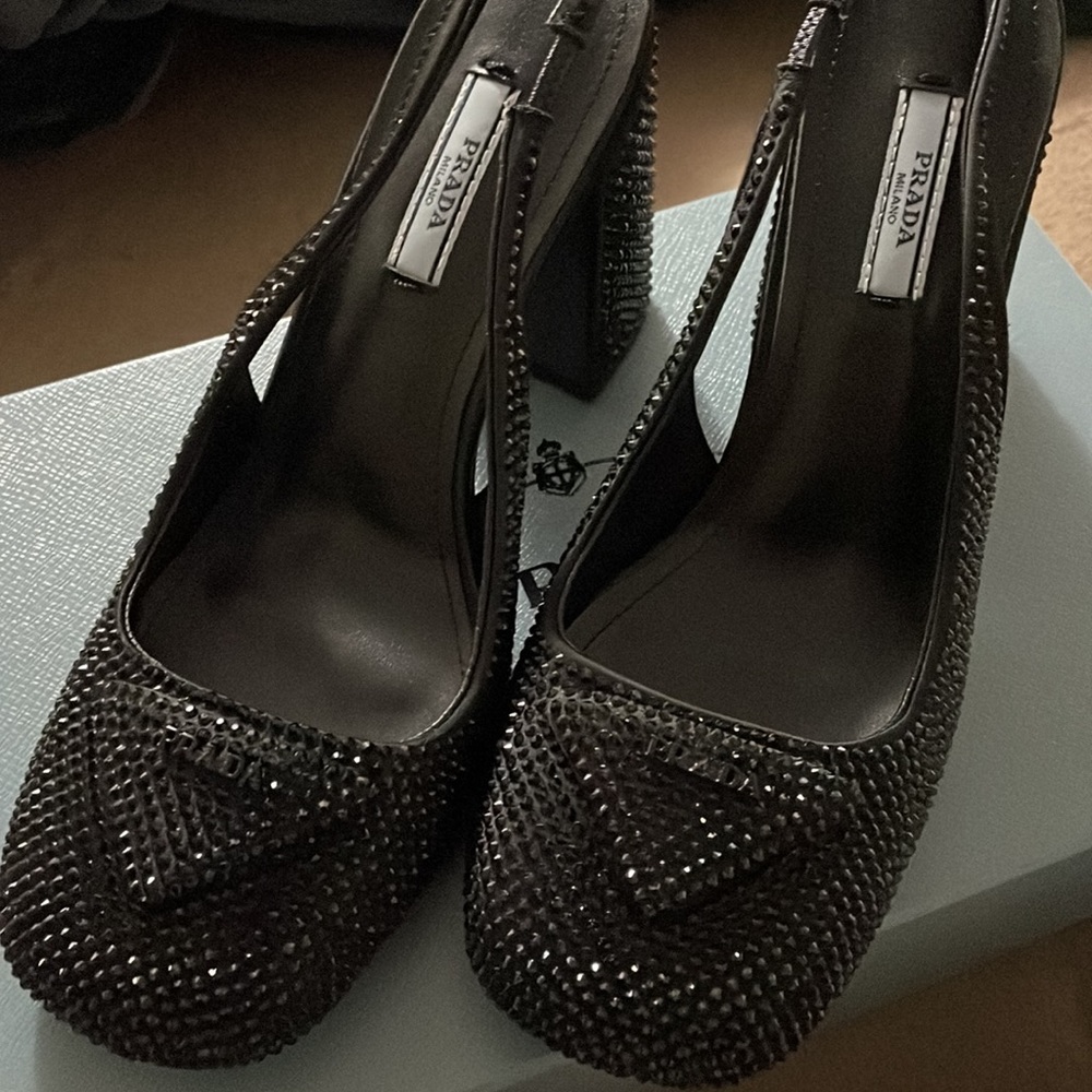 Prada black pumps